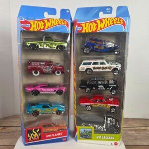 Hot Wheels Flames & Gassers 5-Pack Die-Cast Cars